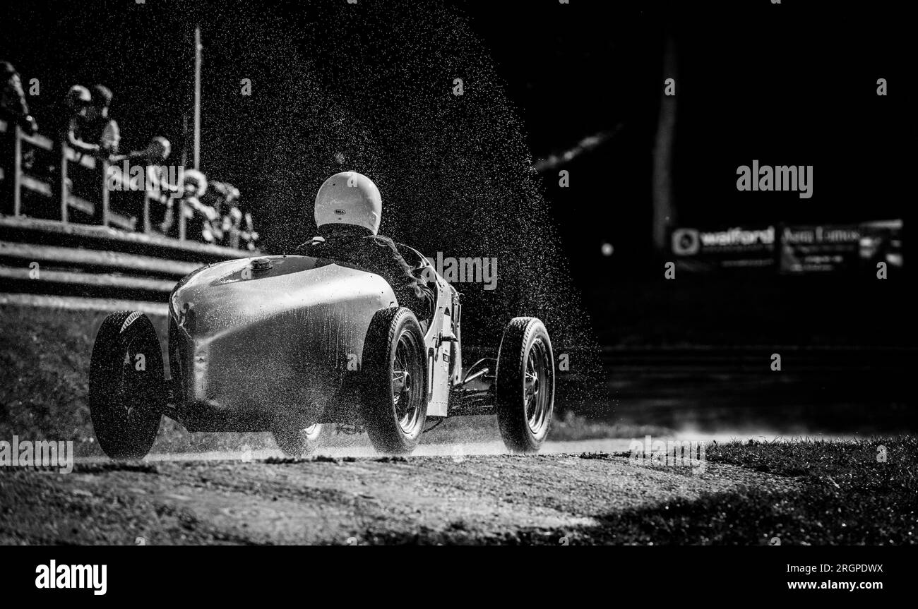 V.S.C.C. Prescott Speed Hill Climb, Prescott Hill, Gotherington, Gloucestershire, Inghilterra, UK, agosto 2023. Il Vintage Sports Car Club. Foto Stock