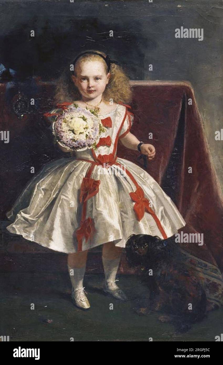 Principessa Beatrice (1857-1944) poi principessa Enrico di Battenberg 1860 di John Phillip Foto Stock
