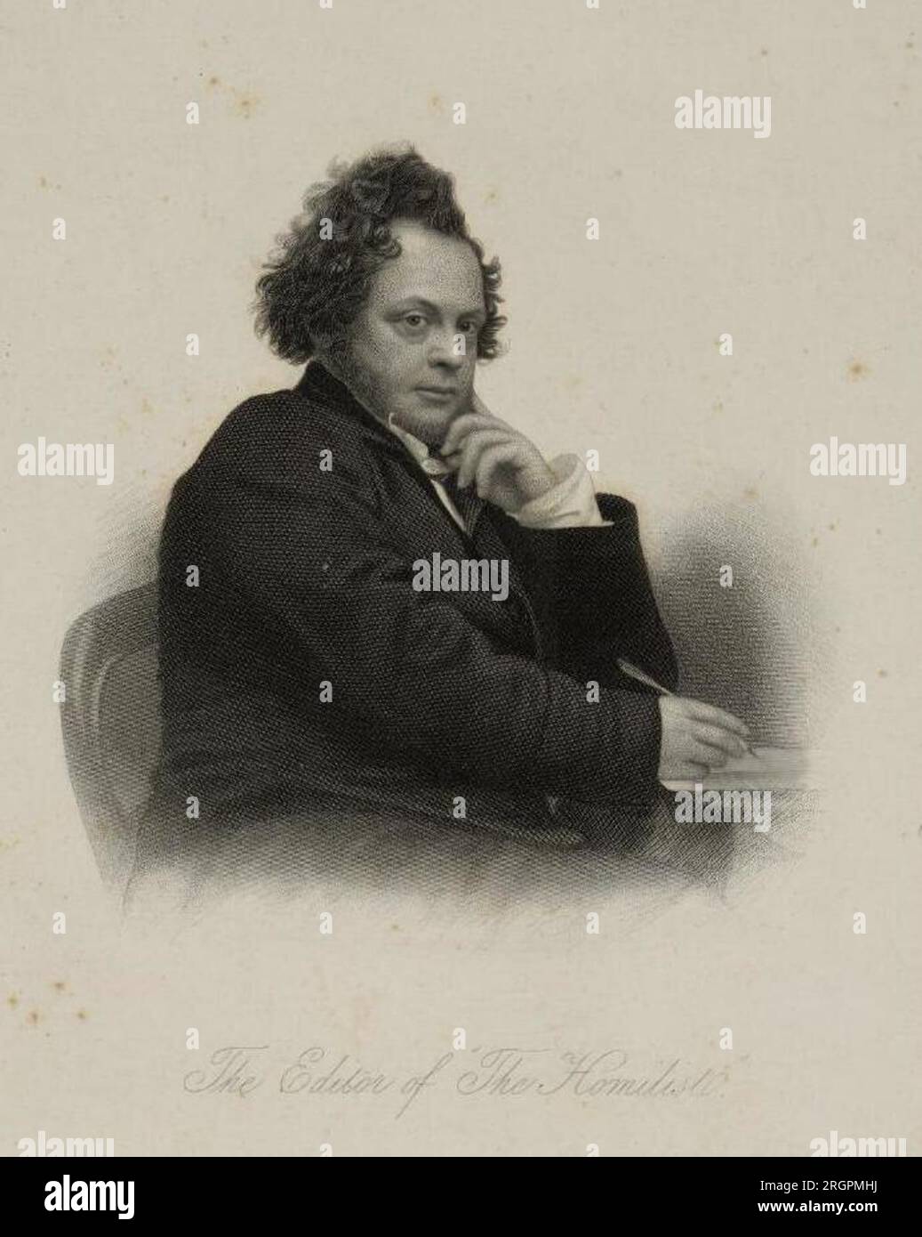 The Editor of 'The Homilist' circa 1860 di John Cochran Foto Stock
