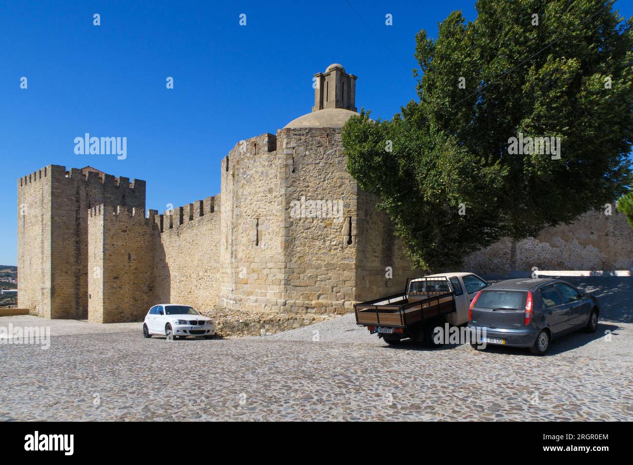Castello medievale a Elvas, regione dell'Alentejo, Portogallo, Europa Foto Stock