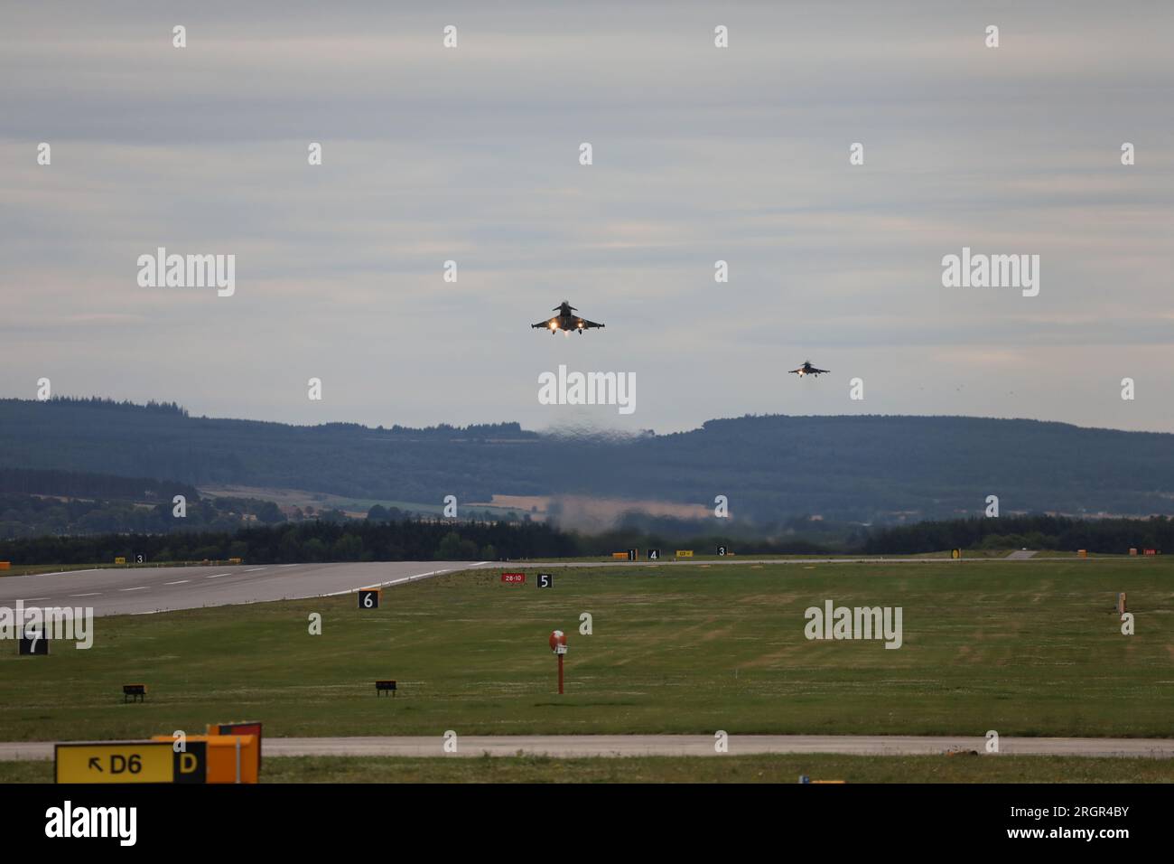 Tifoni - RAF Lossiemouth Moray Elgin Foto Stock