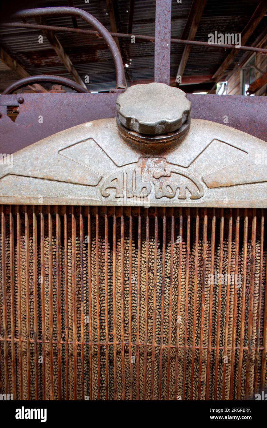 Veicolo Albion, radiatore con tappo, Herberton, Australia. Foto Stock