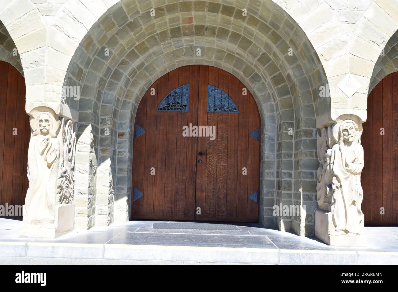 porta in legno Foto Stock