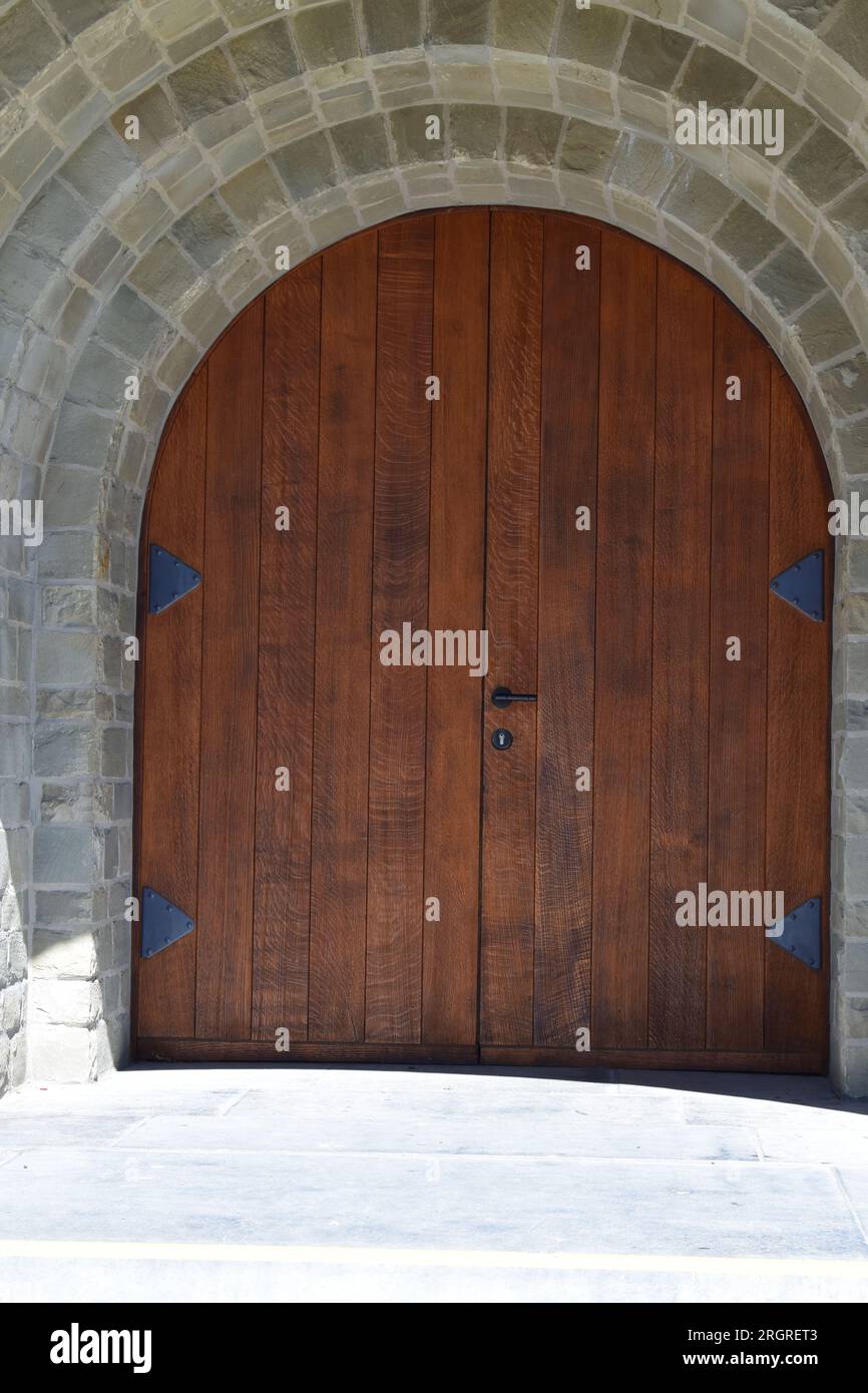 porta in legno Foto Stock