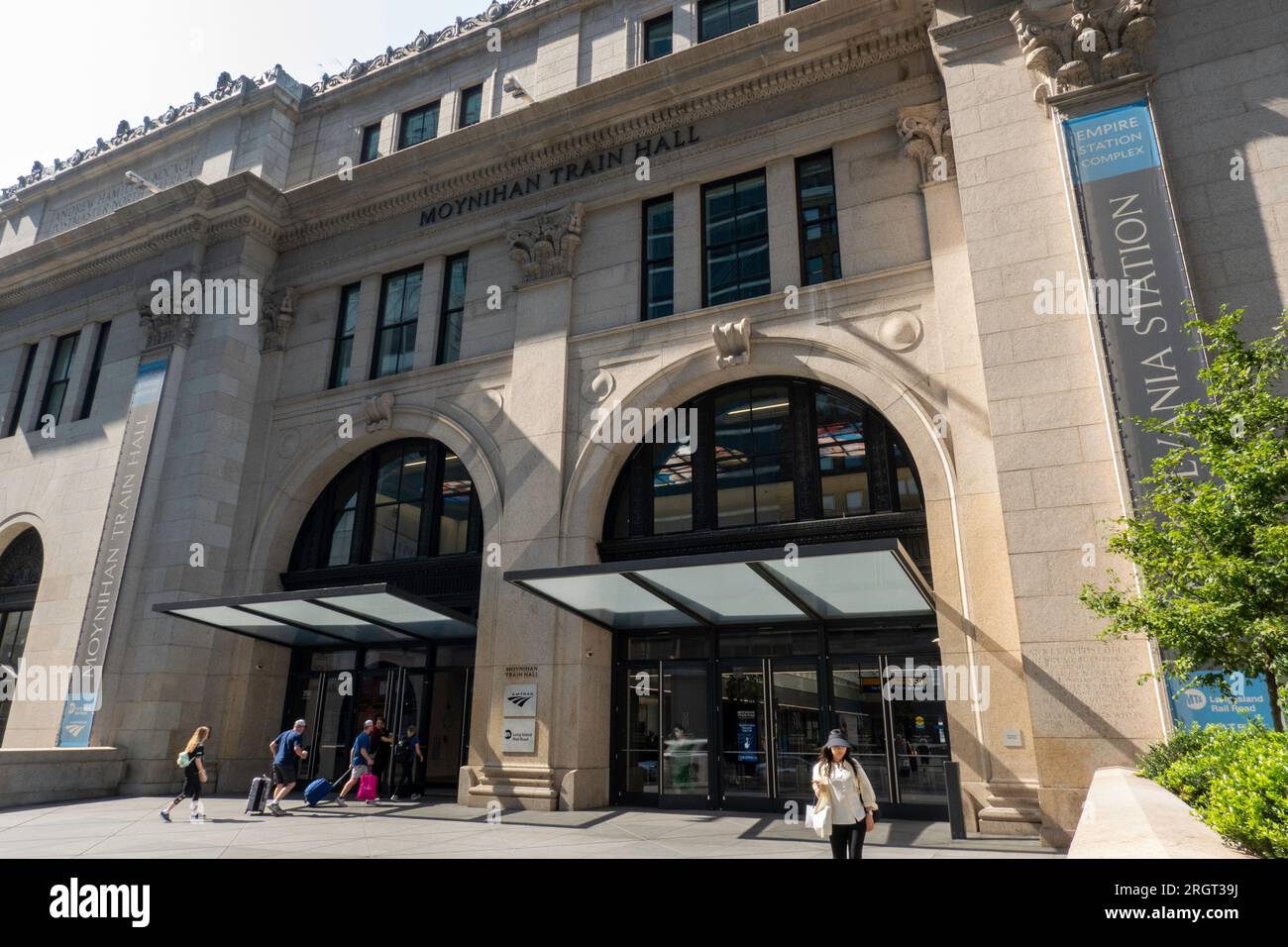 L'esterno della Moynihan Train Hall 2023, New York City, USA Foto Stock