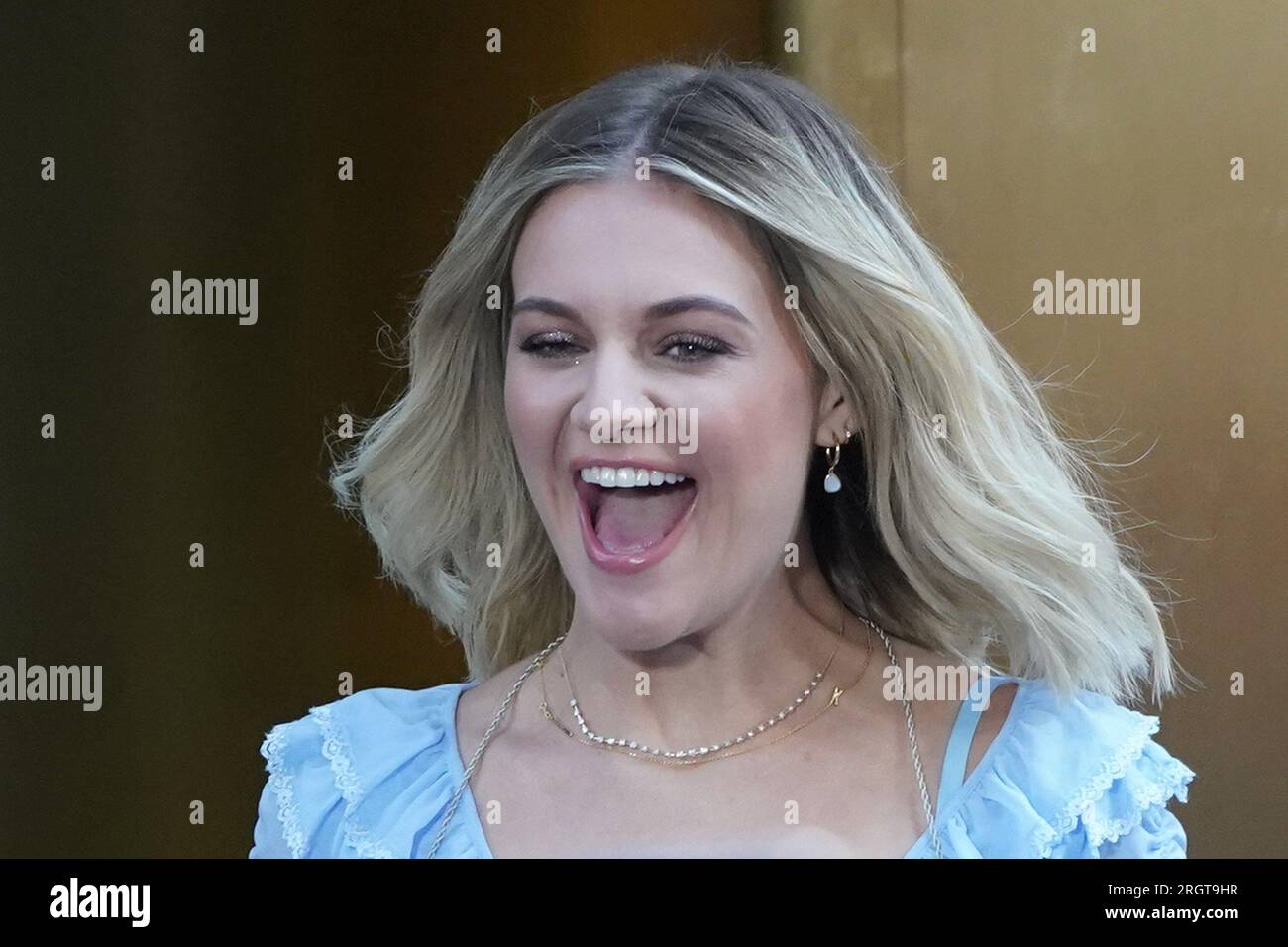 New York, NY, USA. 11 agosto 2023. Kelsea ballerini sul palco per la NBC Today Show Concert Series con Kelsea ballerini, Rockefeller Plaza, New York, 11 agosto 2023. Crediti: Kristin Callahan/Everett Collection/Alamy Live News Foto Stock