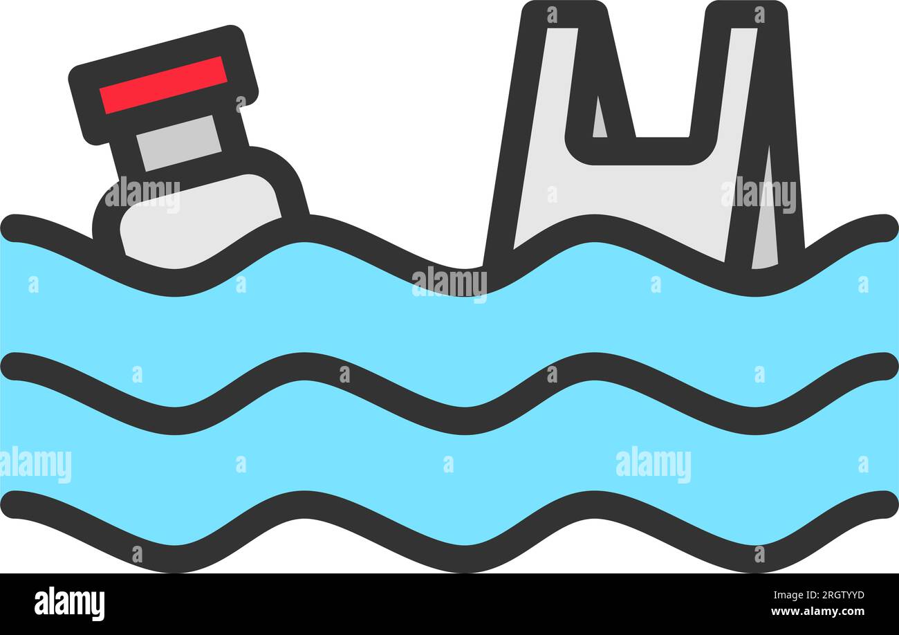 Immagine icona Ocean Conservation. Adatto per applicazioni mobili. Illustrazione Vettoriale