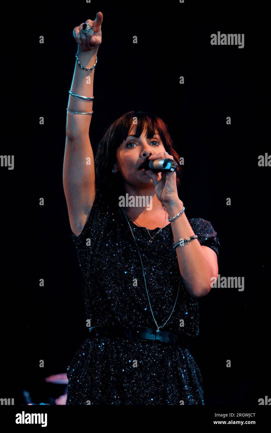 Natalie Imbruglia, V2009, Hylands Park, Chelmsford, Essex, Regno Unito - 23 agosto 2009 Foto Stock