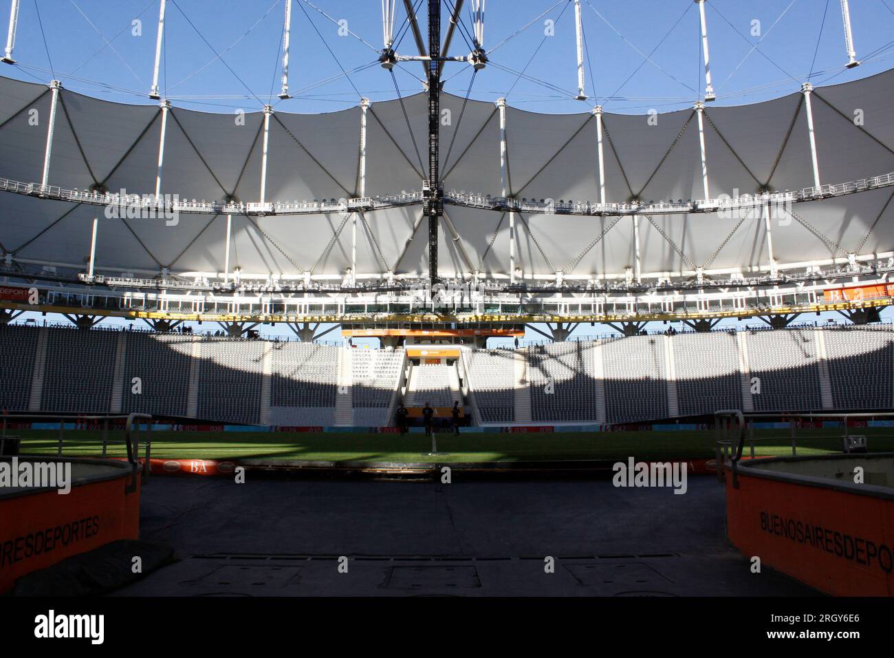 La Plata, Buenos Aires, Argentina. 30esimo. Marzo 2013. Vista dell'Estadio unico de la Plata prima della partita tra Estudiantes e Racing Club. Credi Foto Stock