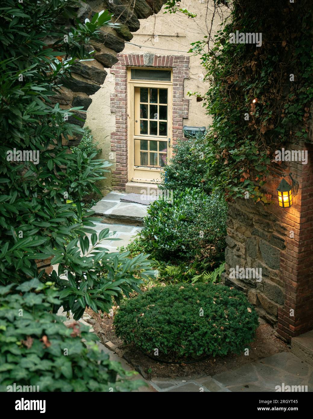Villa Charlotte Brontë nel Bronx, New York City Foto Stock