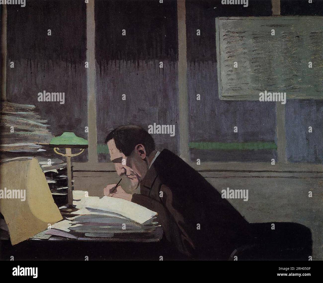 Félix Fénéon Editing la Revue Blanche 1896 di Félix Vallotton Foto Stock