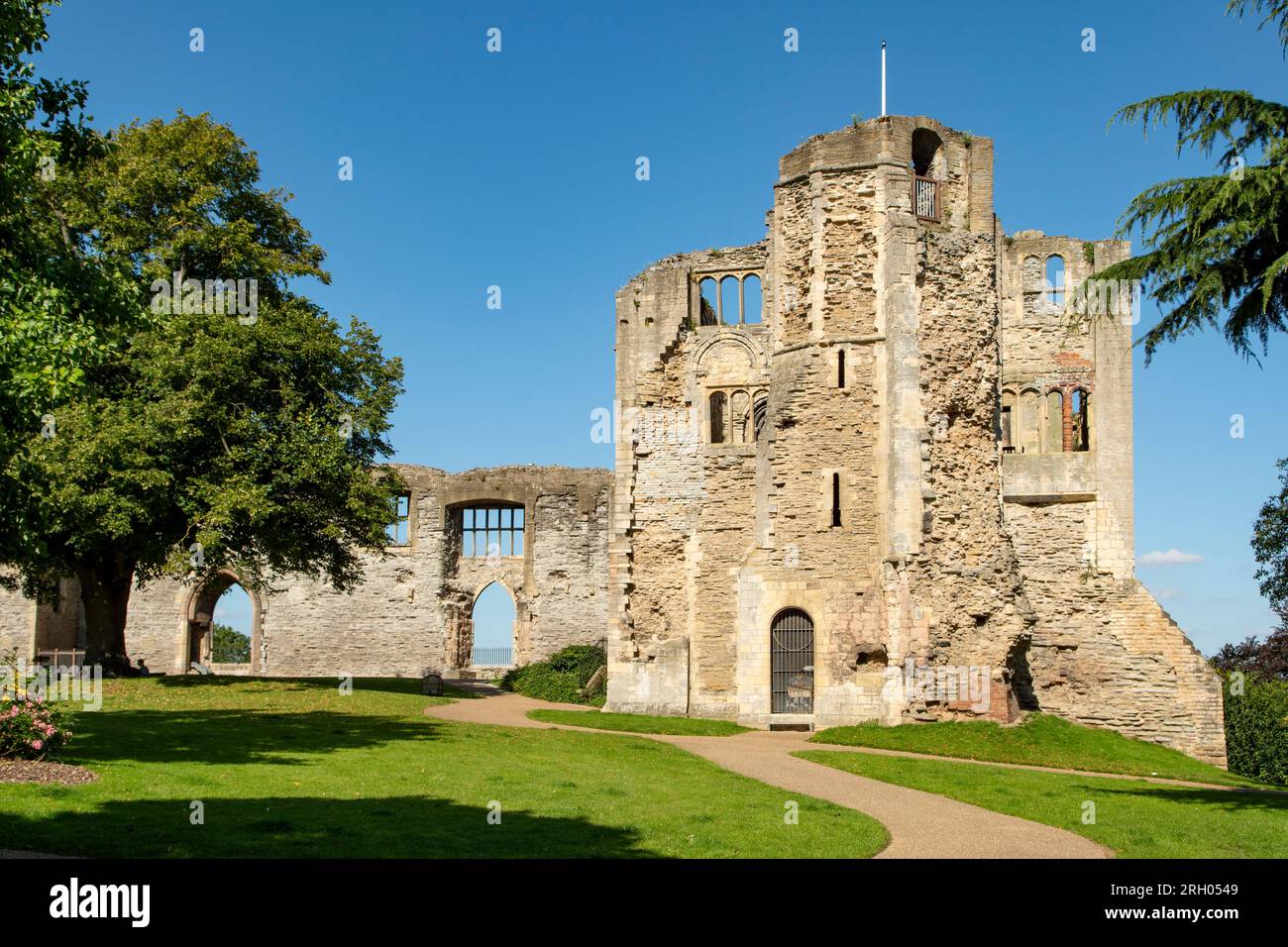 Newark Castle, Newark, Nottinghamshire, Inghilterra Foto Stock