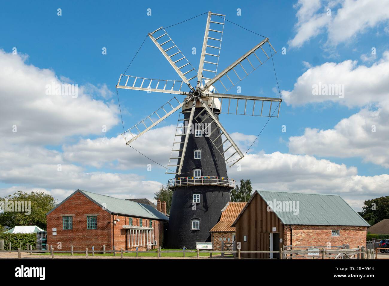 La Heckington 8 salpò a Windmill, Heckington, Lincolnshire, Inghilterra Foto Stock