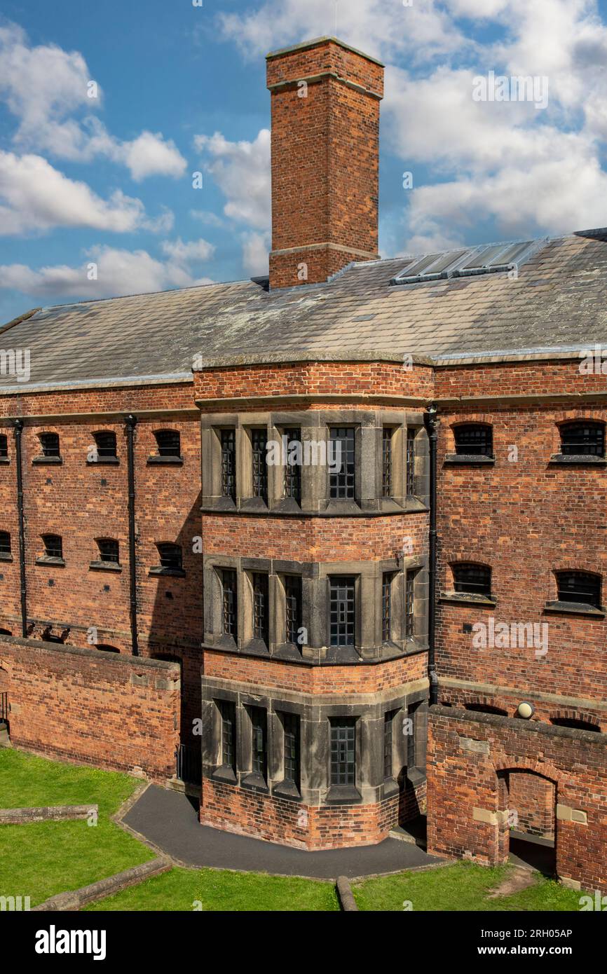 Prigione vittoriana a Lincoln Castle, Lincoln, Lincolnshire, Inghilterra Foto Stock