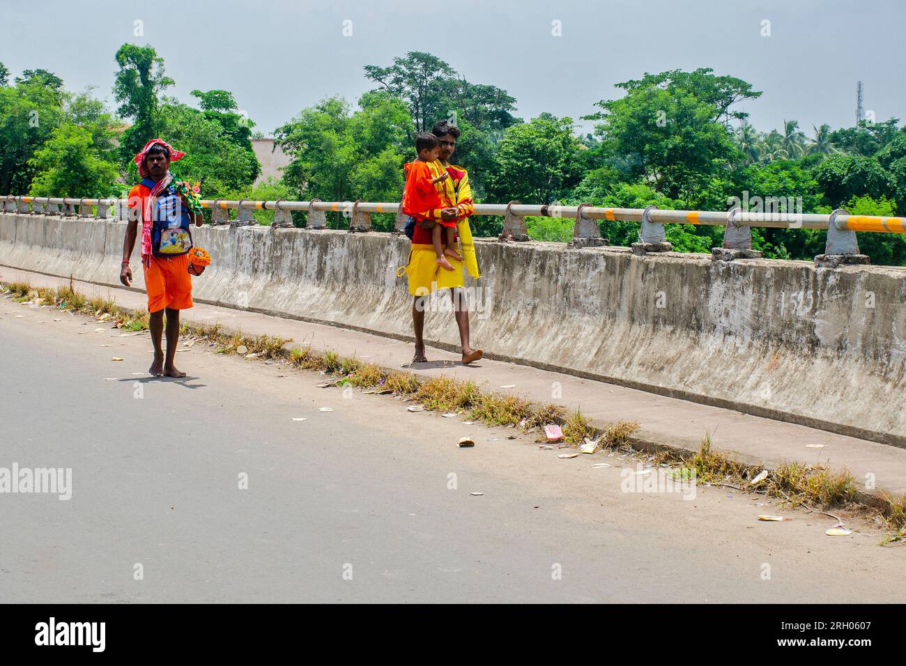 Shiva devoto nel bengala occidentale rurale Foto Stock