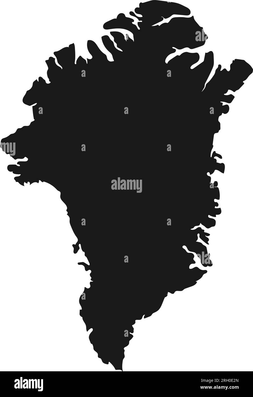 icona della mappa della groenlandia disegno illustrativo vettoriale Illustrazione Vettoriale
