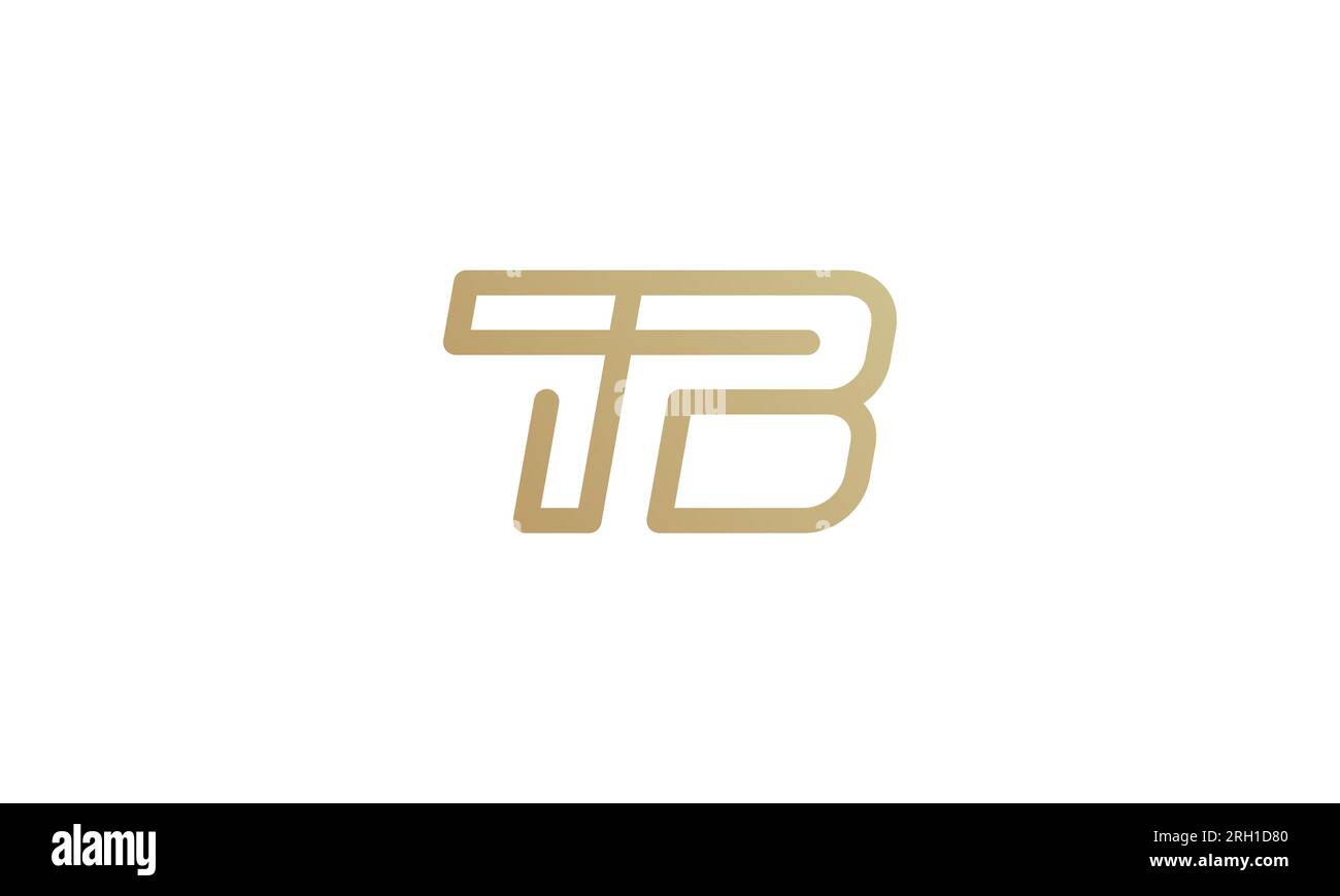 Logo Letter TB. Lettere creative modello vettore disegno logo TB. Lettere iniziali TB Logo Design Illustrazione Vettoriale