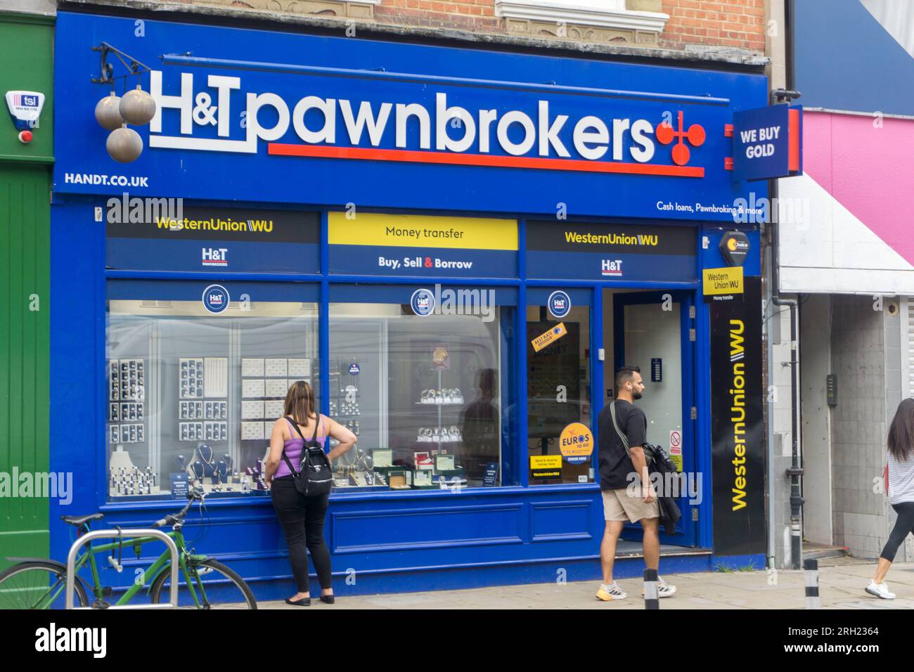 H&T Pawnbrokers a Hammersmith, Londra, Regno Unito Foto Stock