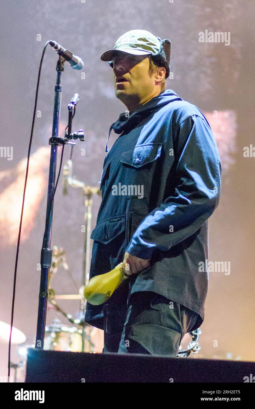 Boardmasters Festival, Newquay - Liam Gallagher headliner sabato sera in un'esclusiva britannica per il festival della Cornovaglia. Sabato 12 agosto. Credit Graham Tarrant/Alamy Live News Foto Stock