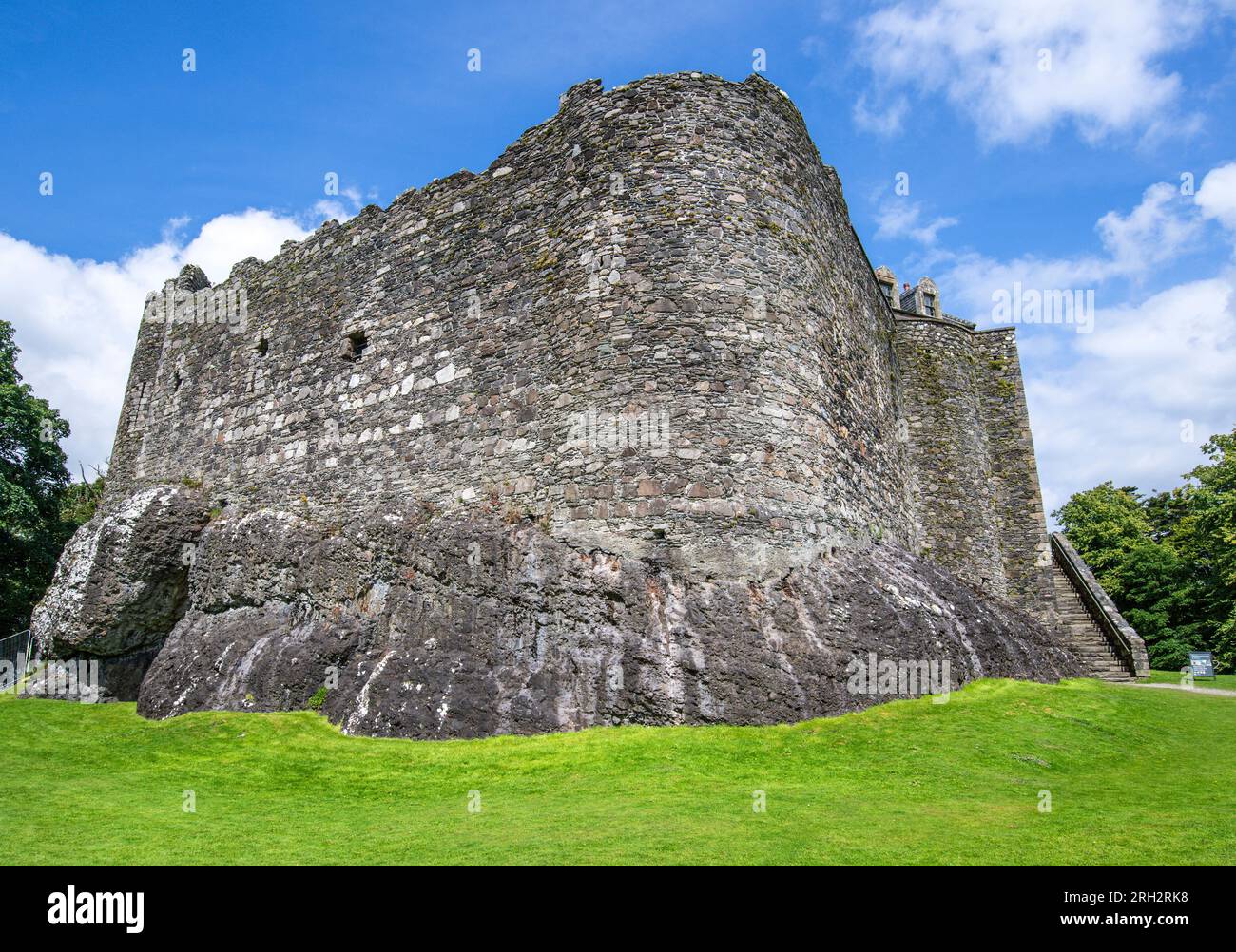 Castello di Dunstaffnage vicino a Oban ad Argyll and Bute, Scozia, Regno Unito Foto Stock