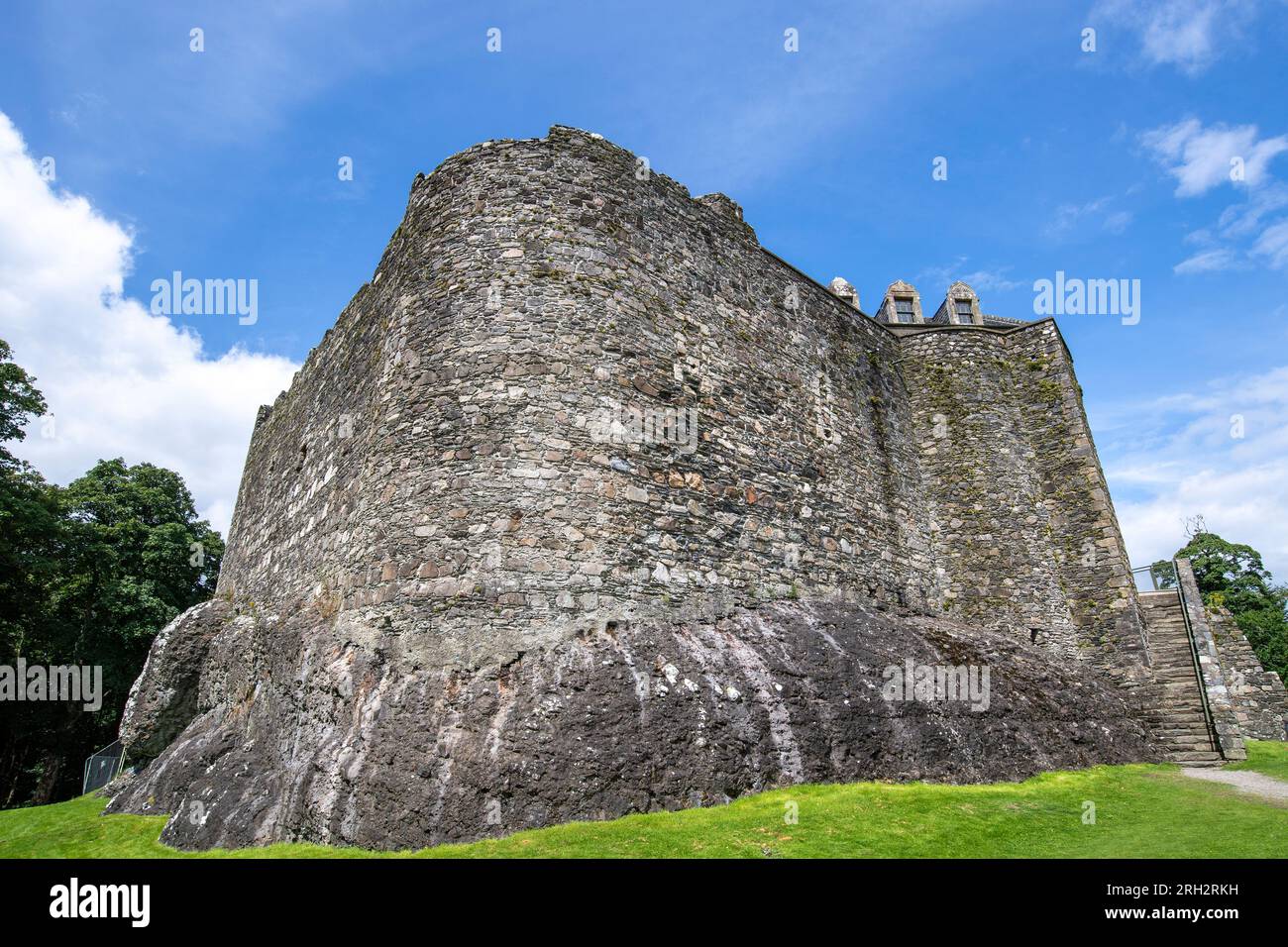 Castello di Dunstaffnage vicino a Oban ad Argyll and Bute, Scozia, Regno Unito Foto Stock