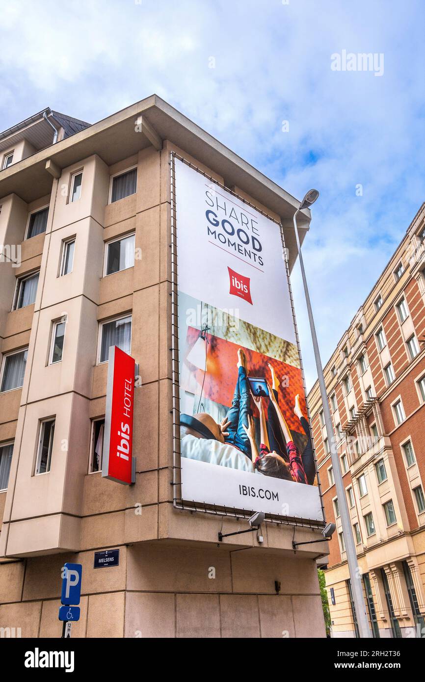 Hotel IBIS nel centro città - Bruxelles, Belgio. Foto Stock