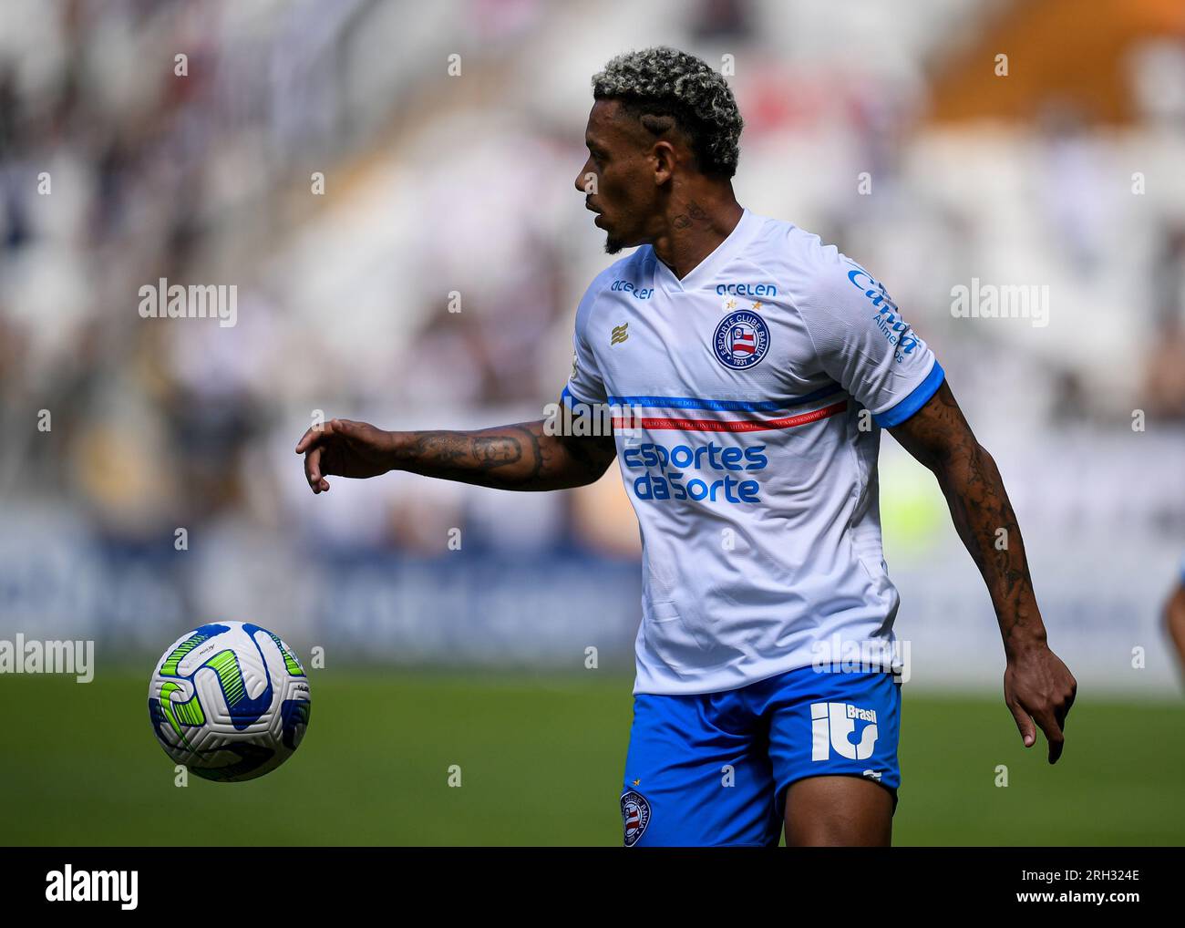 Belo Horizonte, Brasile. 13 agosto 2023. Rafael Ratao del Bahia, durante la partita tra Atletico Mineiro e Bahia, per la serie A brasiliana 2023, allo Stadio Mineirao, a Belo Horizonte il 13 agosto. Foto: Gledston Tavares/DiaEsportivo/Alamy Live News Credit: DiaEsportivo/Alamy Live News Foto Stock