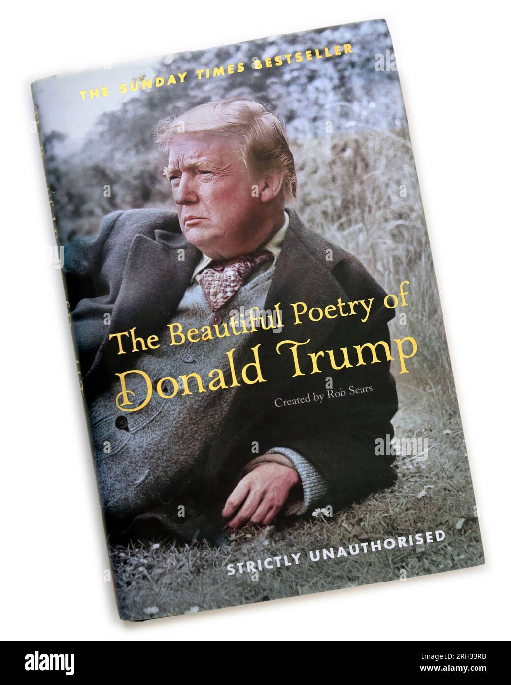 Donald Trump "The Beautiful Poetry of Donald Trump" libro strettamente non autorizzato, compilato da Rob Sears Studio setup. Agosto 2023. Foto Stock