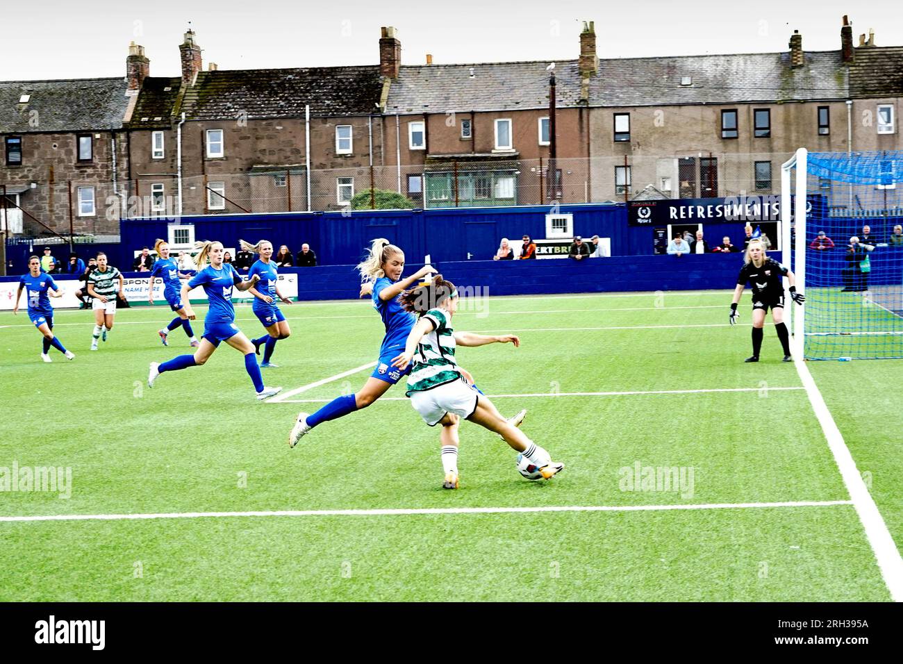 SWPL Montrose contro Celtic Women's football Foto Stock