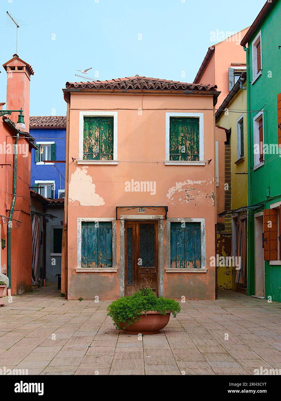 Altes Haus a Burano Foto Stock