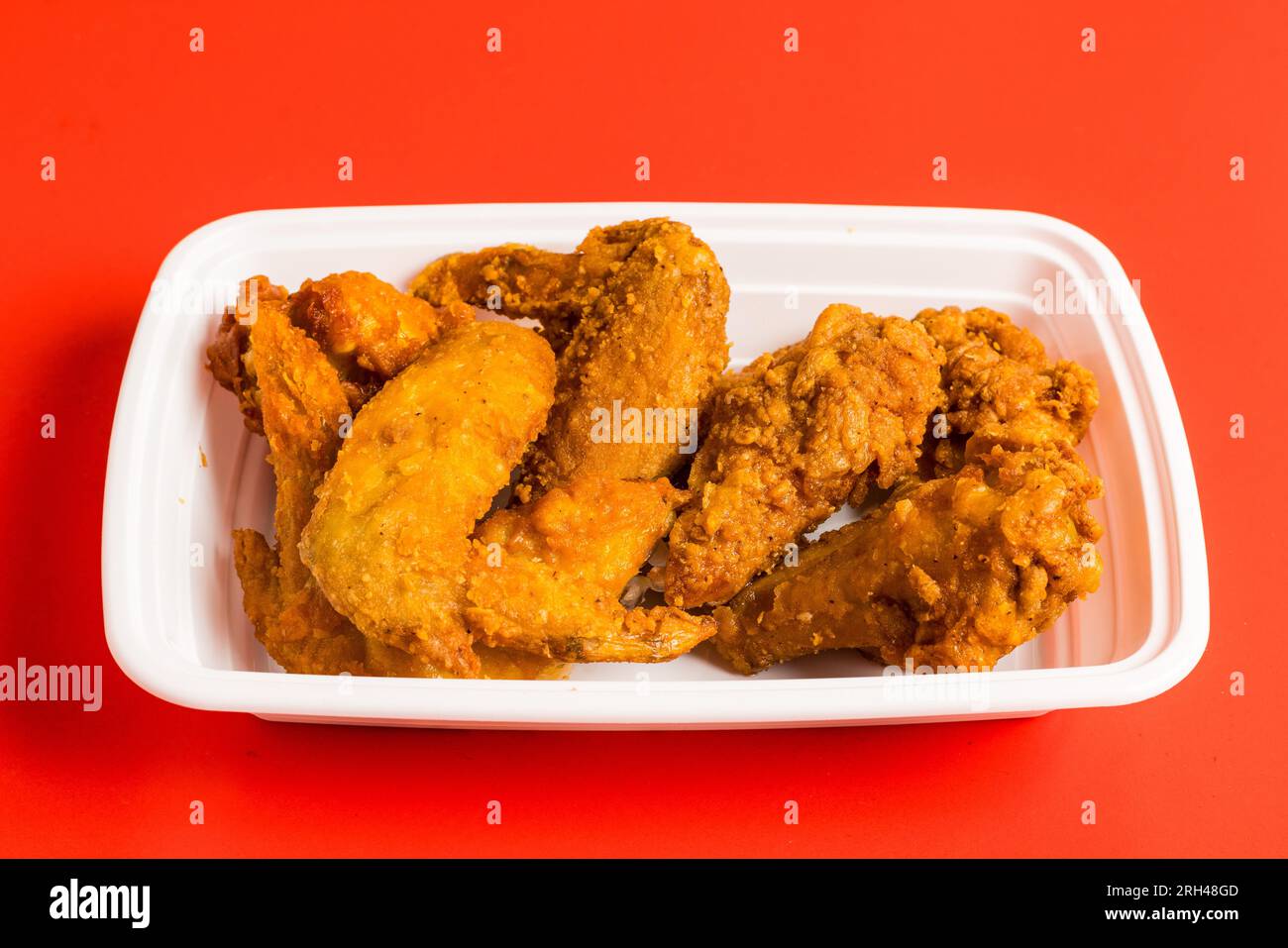 Fritti di ali di pollo Foto Stock