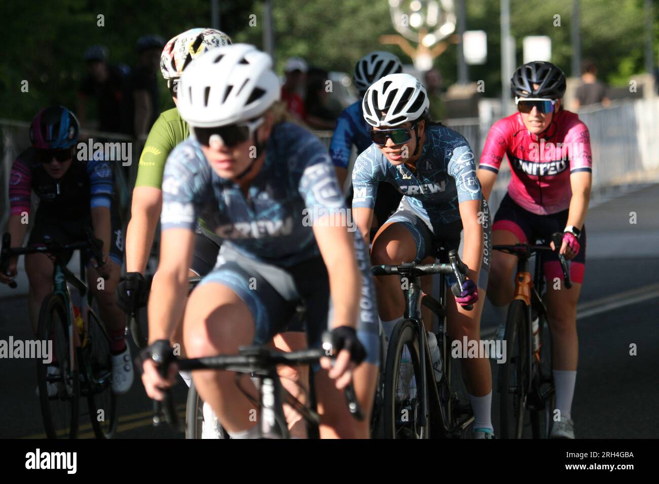 USA Cycling Pro Championships 2023 che si tiene a Knoxville, Tennessee, USA. Ciclismo femminile Foto Stock