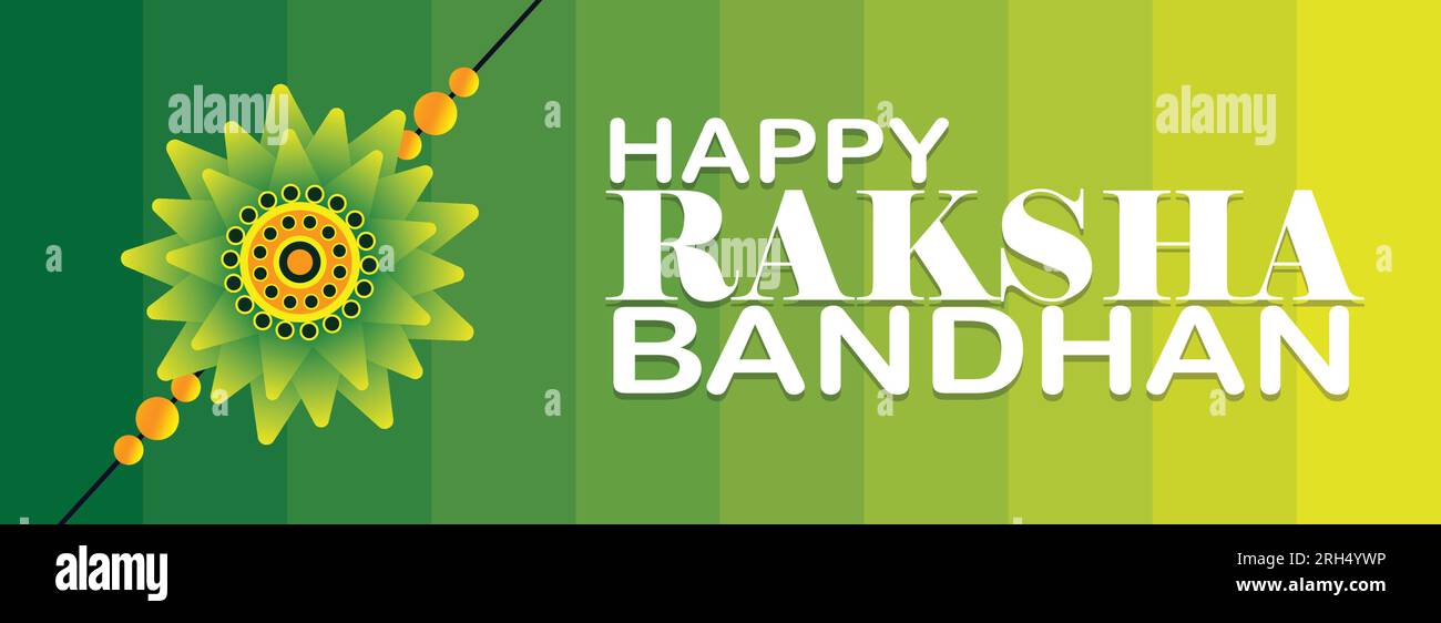 Felice Raksha Bandhan. Illustrazione vettoriale di uno sfondo per Happy Raksha Bandhan. Festival religioso indiano Raksha Bandhan. Illustrazione Vettoriale