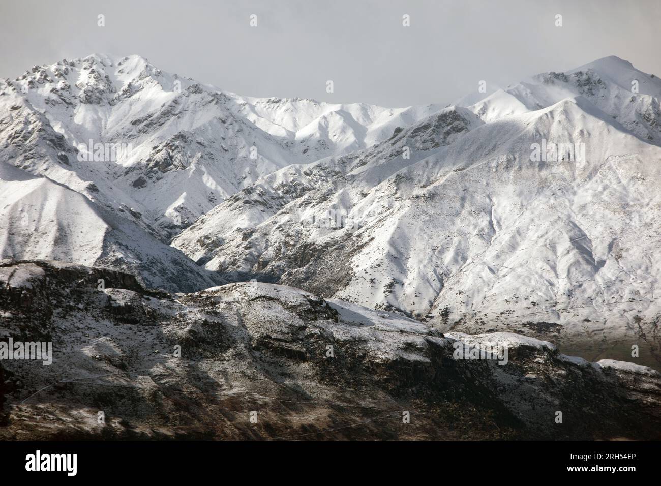 Inverno a Central Otago, nuova Zelanda Foto Stock