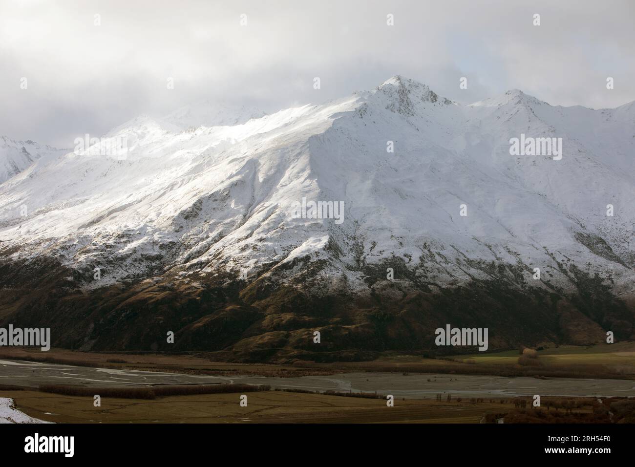 Inverno a Central Otago, nuova Zelanda Foto Stock