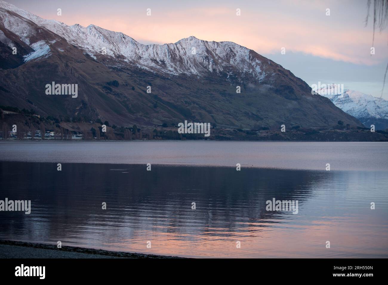 Inverno a Central Otago, nuova Zelanda Foto Stock