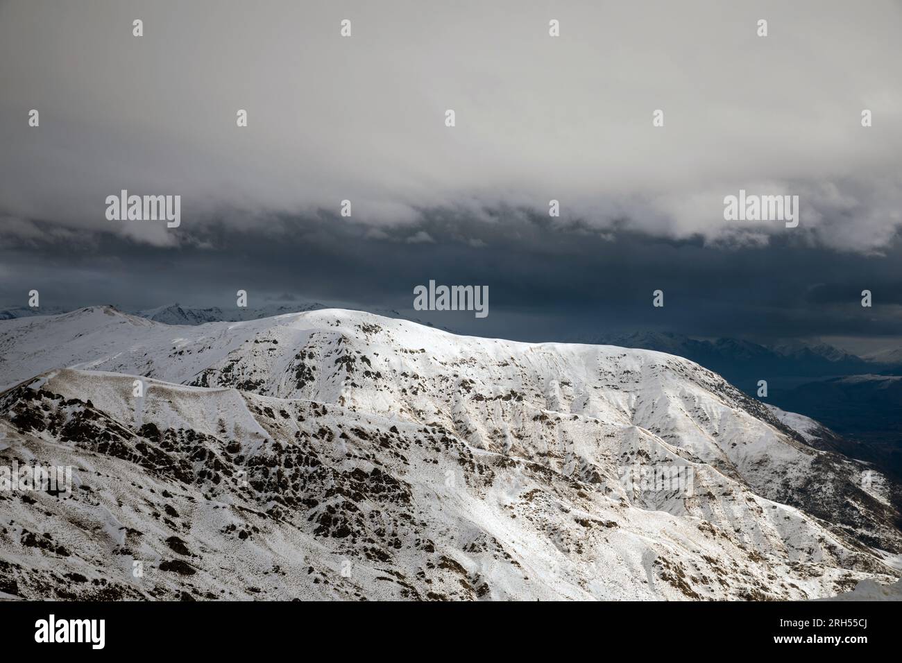 Inverno a Central Otago, nuova Zelanda Foto Stock