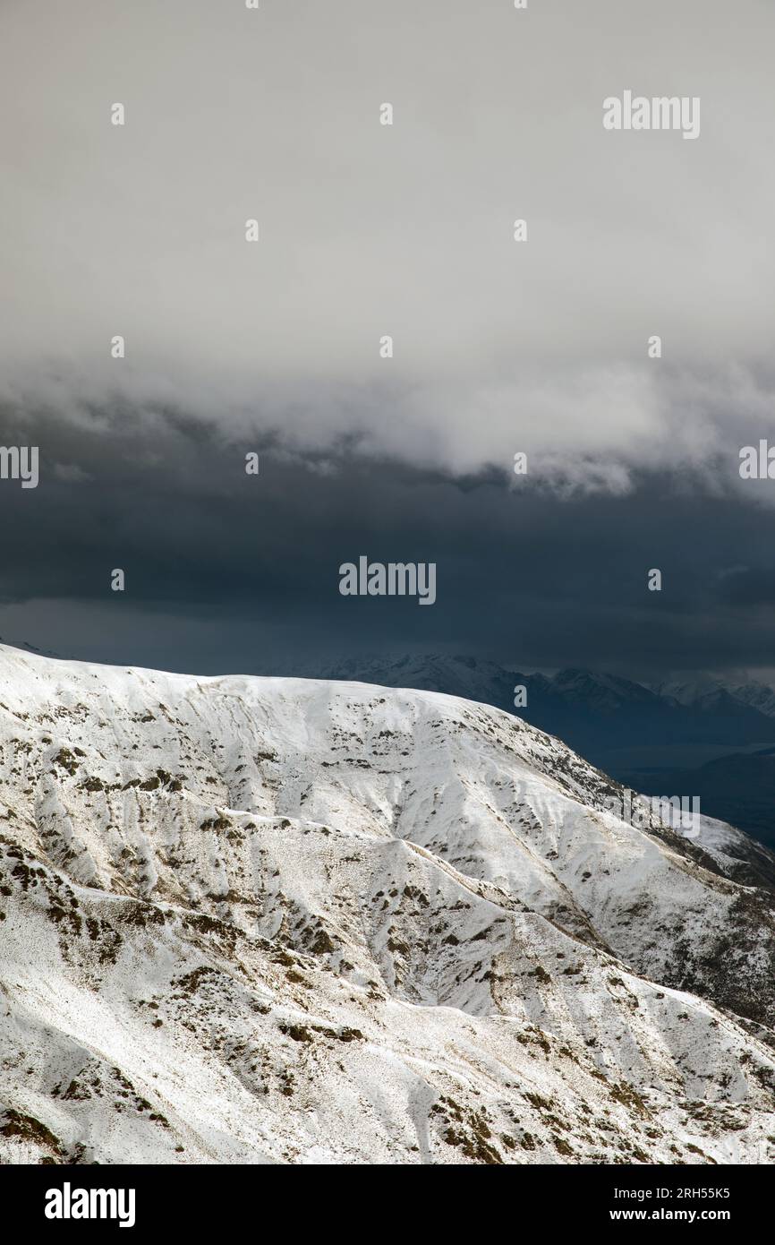 Inverno a Central Otago, nuova Zelanda Foto Stock