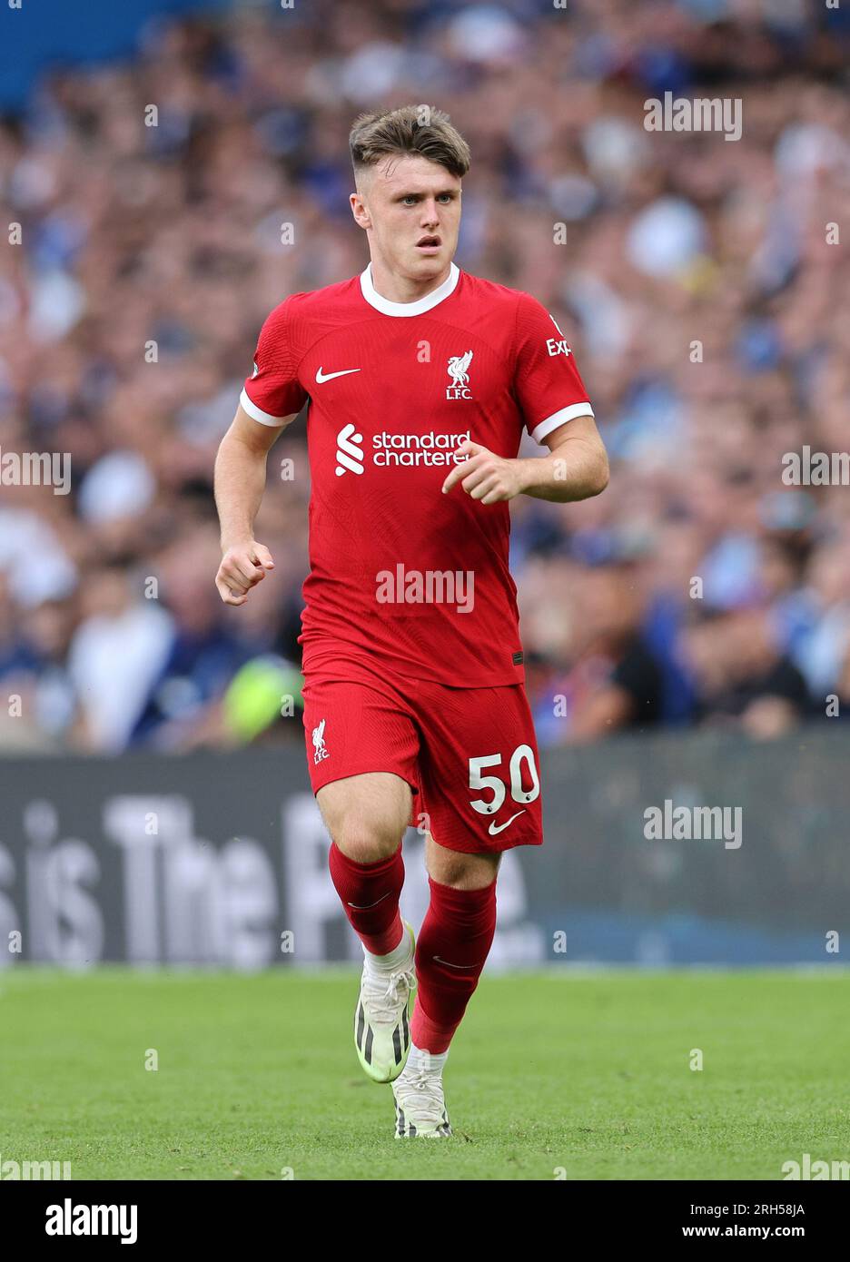 Londra, Regno Unito. 13 agosto 2023. Ben Doak del Liverpool durante la partita di Premier League a Stamford Bridge, Londra. Il credito fotografico dovrebbe leggere: David Klein/Sportimage credito: Sportimage Ltd/Alamy Live News Foto Stock