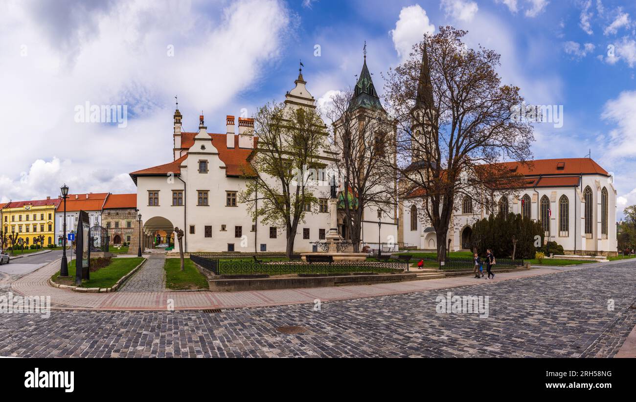 Levoca, Slovacchia - 05 maggio 2023: Levoca è una città della Slovacchia orientale nella regione di Presov. Foto Stock