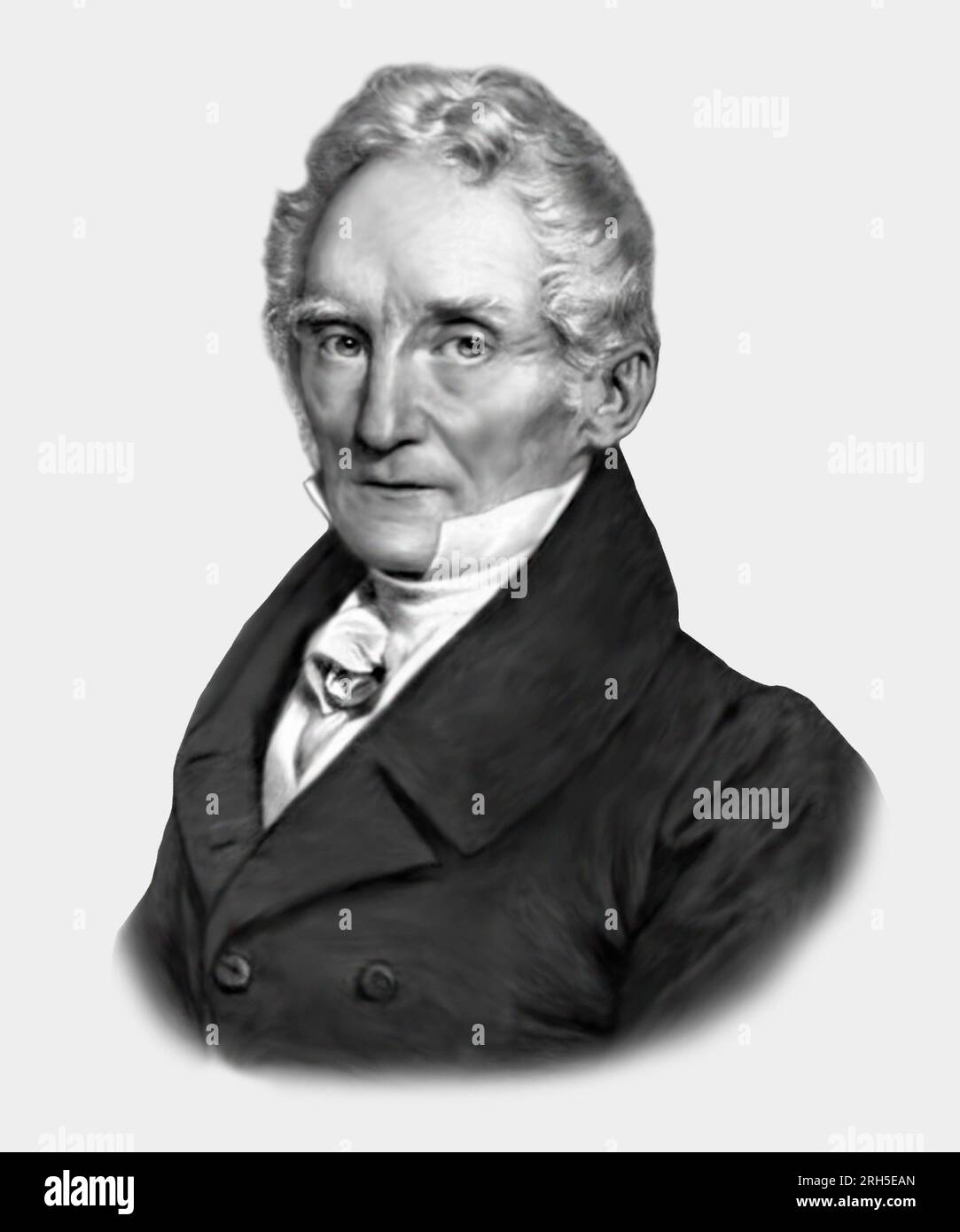 Carl Friedrich Mohs 1773-1839 chimico tedesco mineralogista Foto Stock