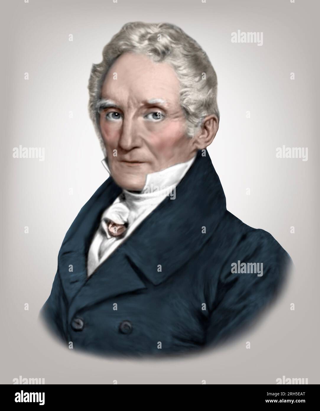 Carl Friedrich Mohs 1773-1839 chimico tedesco mineralogista Foto Stock