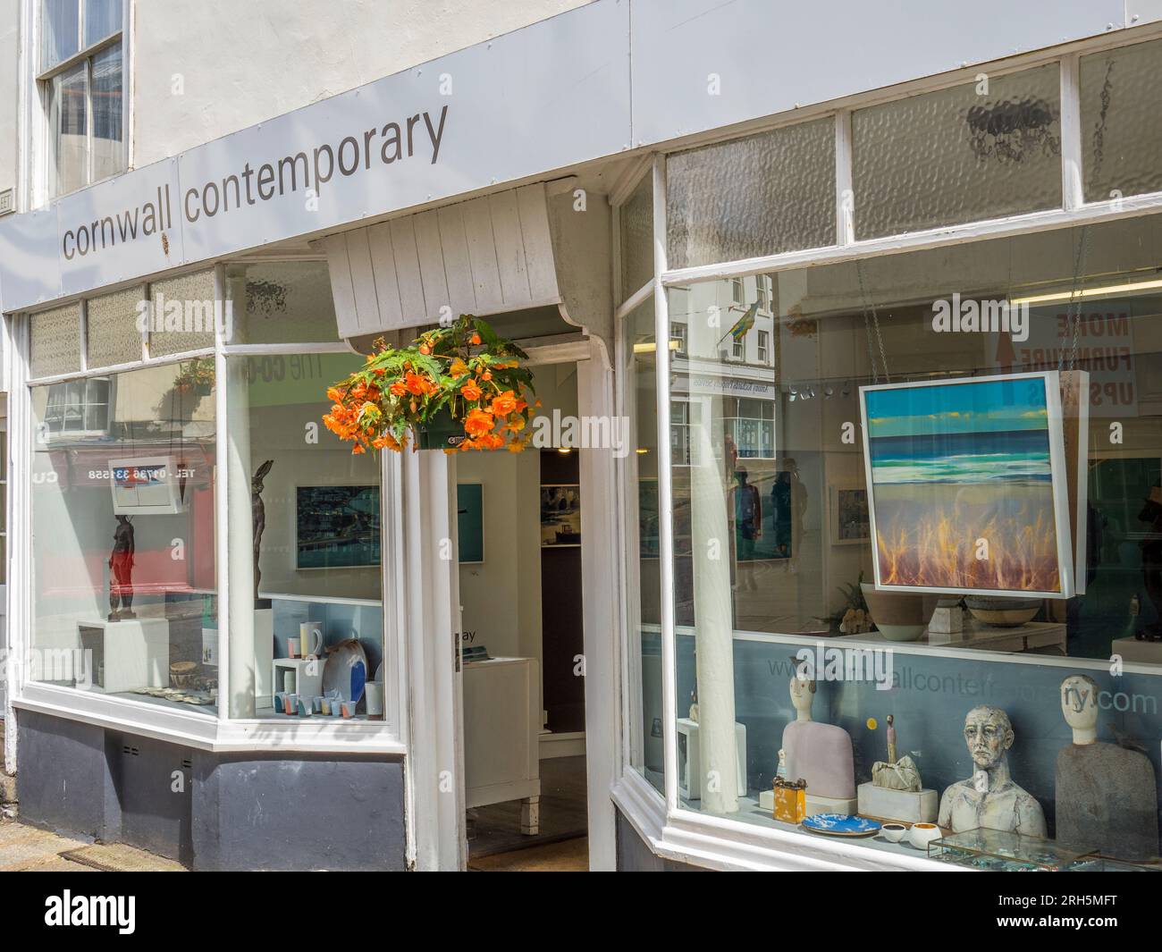 Contemporary Cornwall Art Gallery, Penzance, Cornovaglia, Inghilterra, Regno Unito, GB. Foto Stock