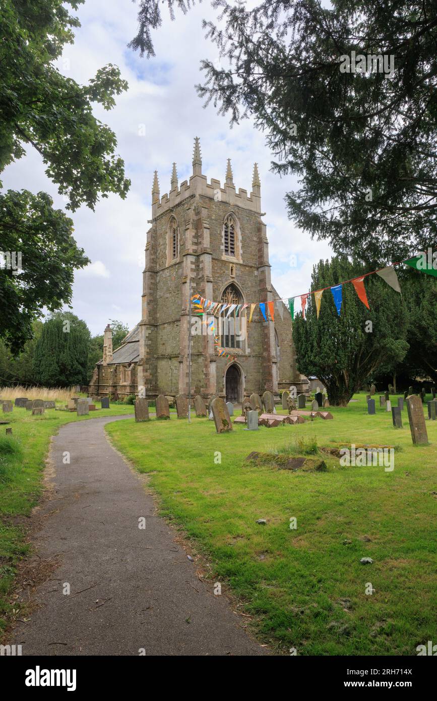 St Peter & St Paul is Church, Old Bolingbroke è menzionato per la prima volta nel Domesday Book ed è principalmente del XIV secolo, restaurato da James Fowler nel 1866 e nel 1889. Foto Stock