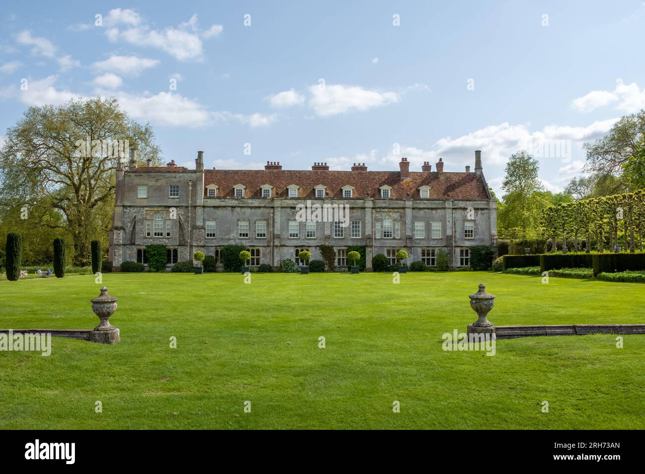 National Trust Abbazia di Mottisfont e Giardini, XVIII secolo House Hampshire, Inghilterra Foto Stock