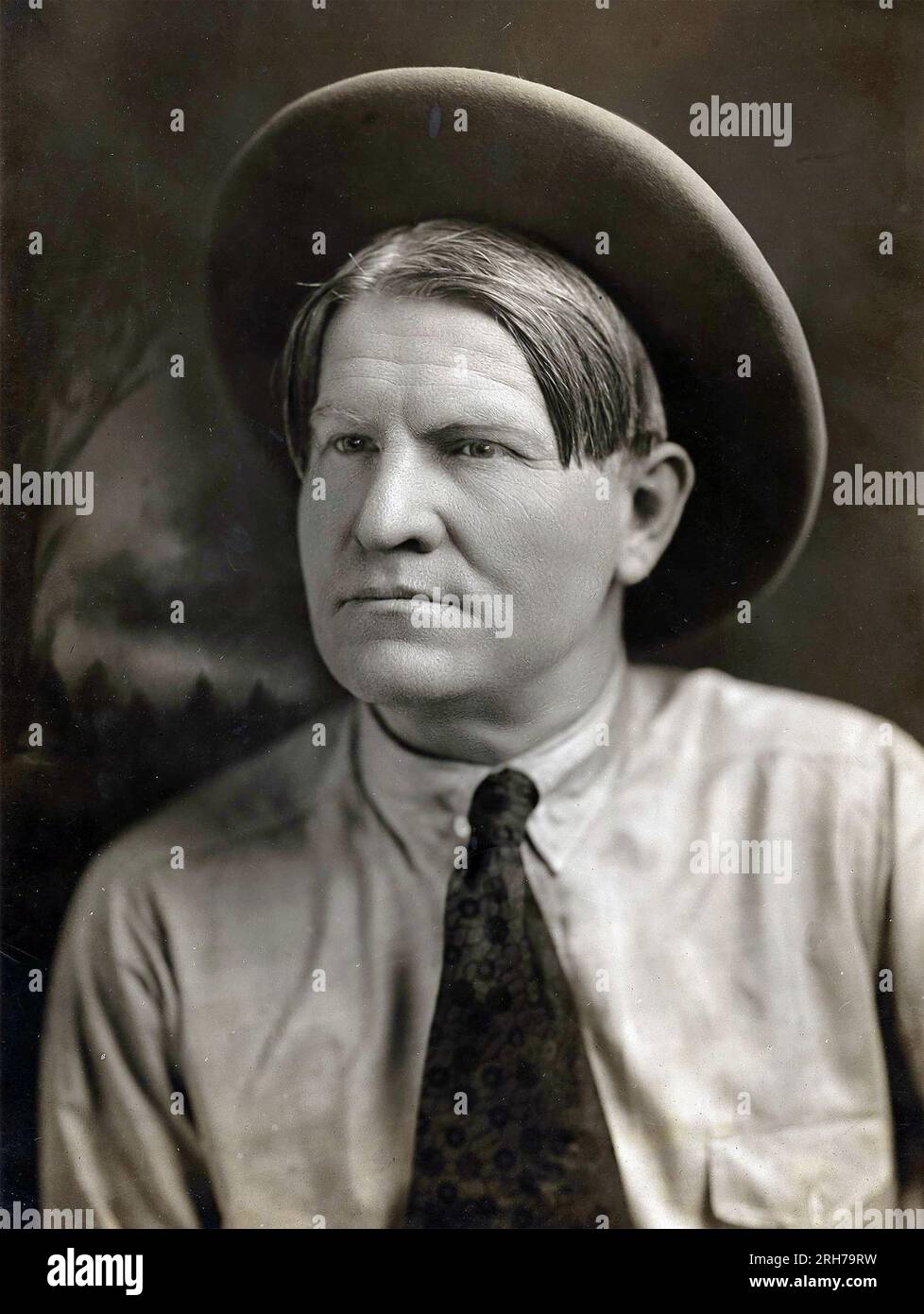 CHARLES MARION RUSSELL (1864-1926) artista americano del vecchio West Foto Stock