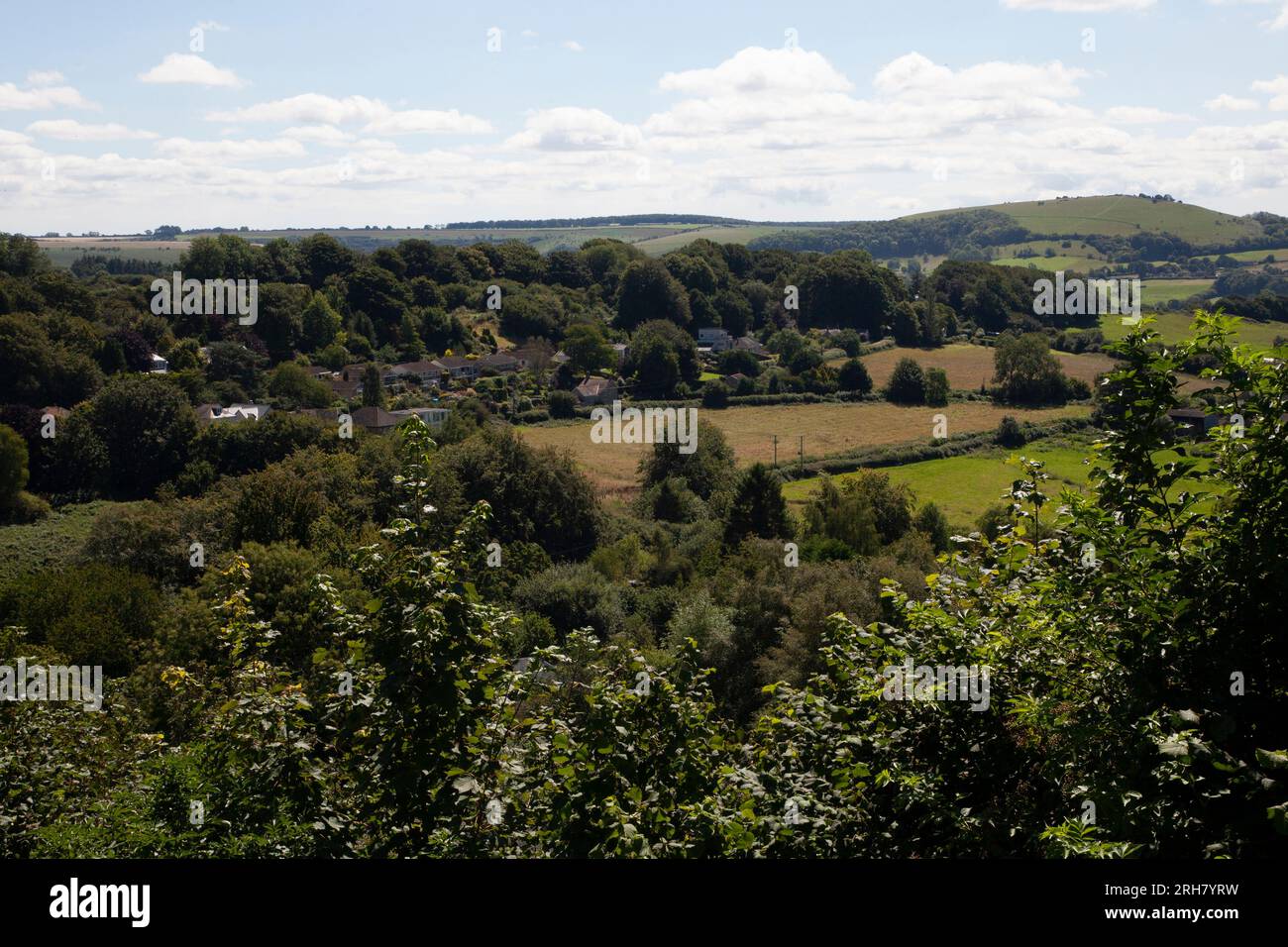 Vista dal Park Walk Shaftesbury Foto Stock