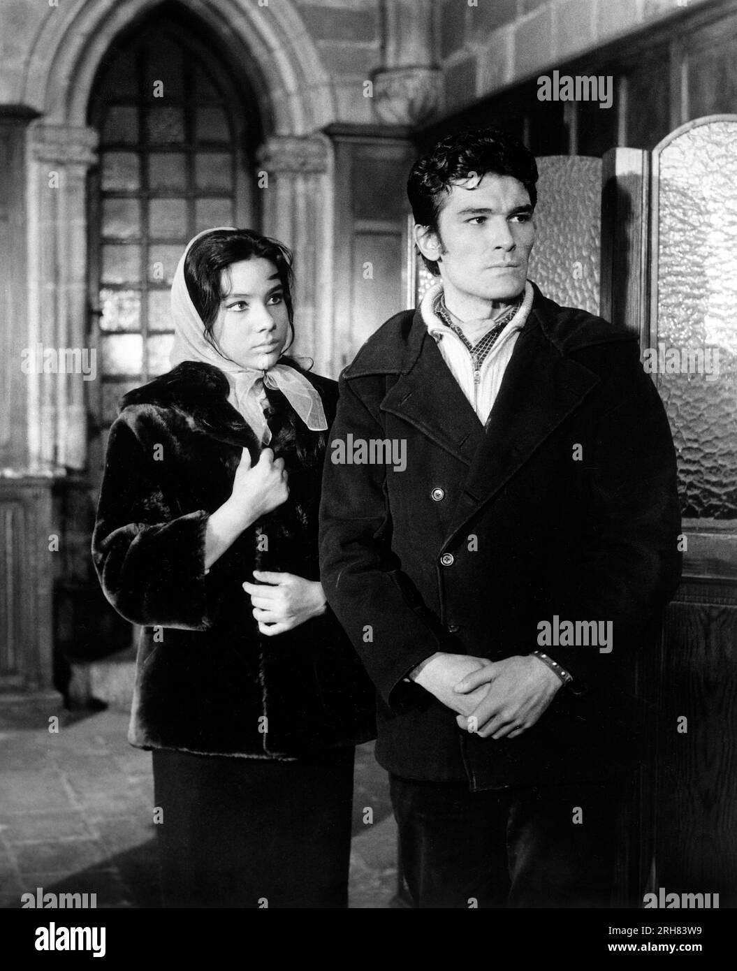Sara Lezana, Daniel Martin, sul set di The Spanish Film, 'Los Tarantos', mercurio Films, S.A., 1963 Foto Stock