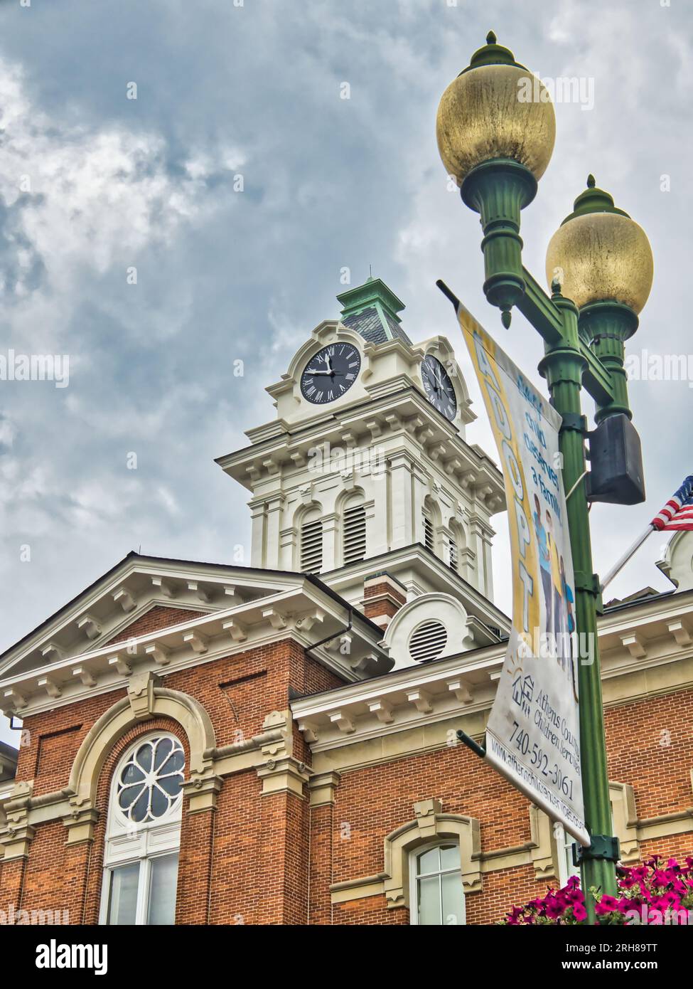 Tribunale della contea di Athens Athens, Ohio, vicino all'Ohio University, USA 2023 Foto Stock
