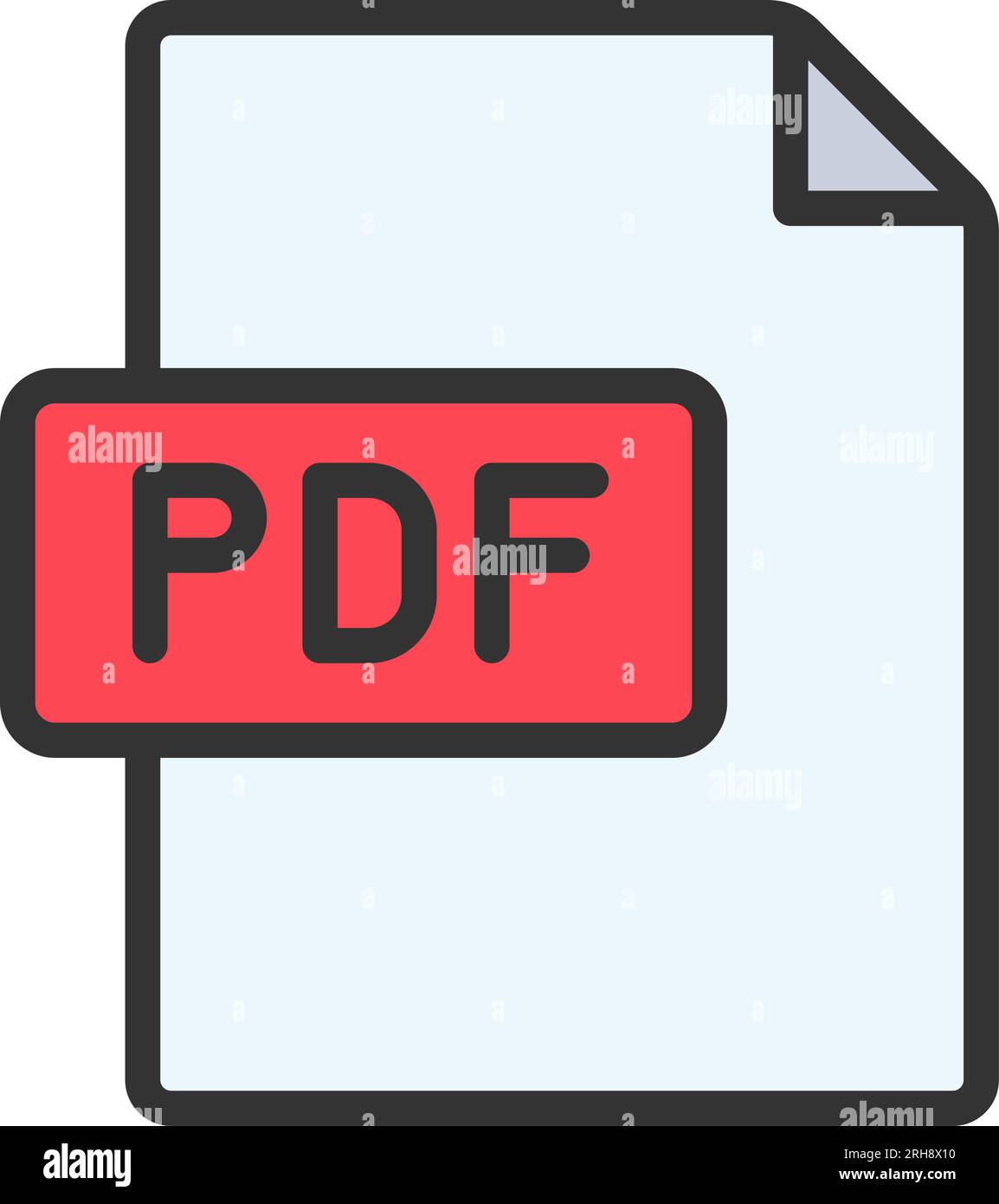 Immagine icona PDF. Illustrazione Vettoriale